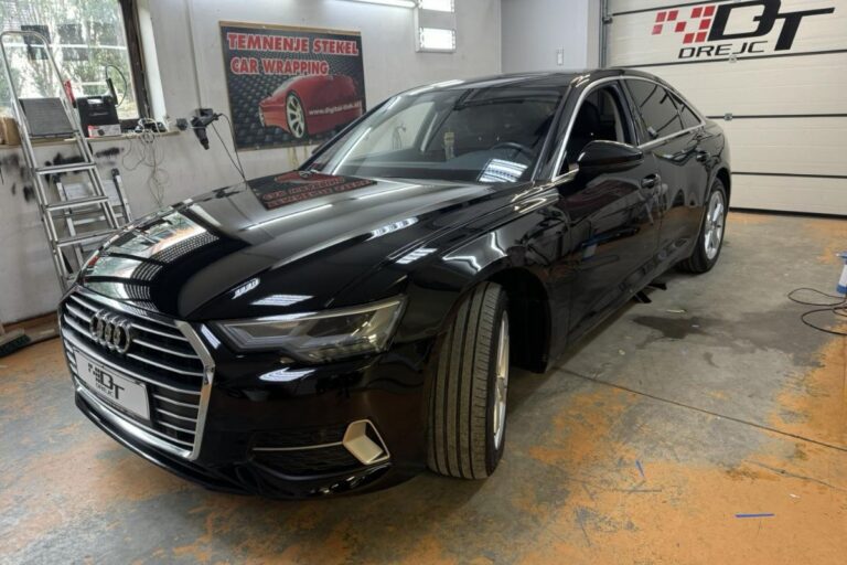Stekla Audi A6 zatemnjena s 85% folijo.