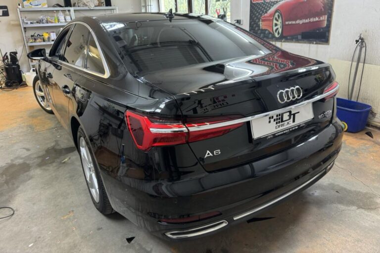 Stekla Audi A6 zatemnjena s 85% folijo.